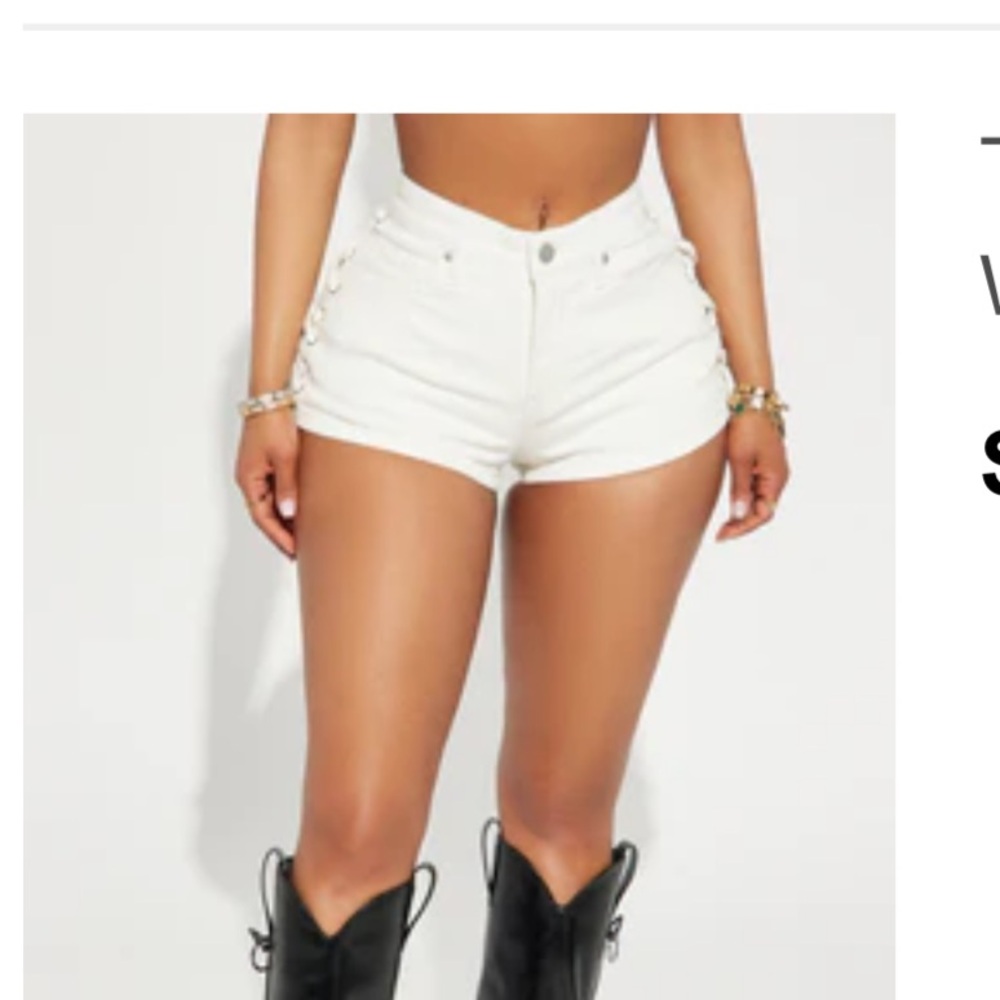 Fashion Nova Women’s Tie Up Shorts